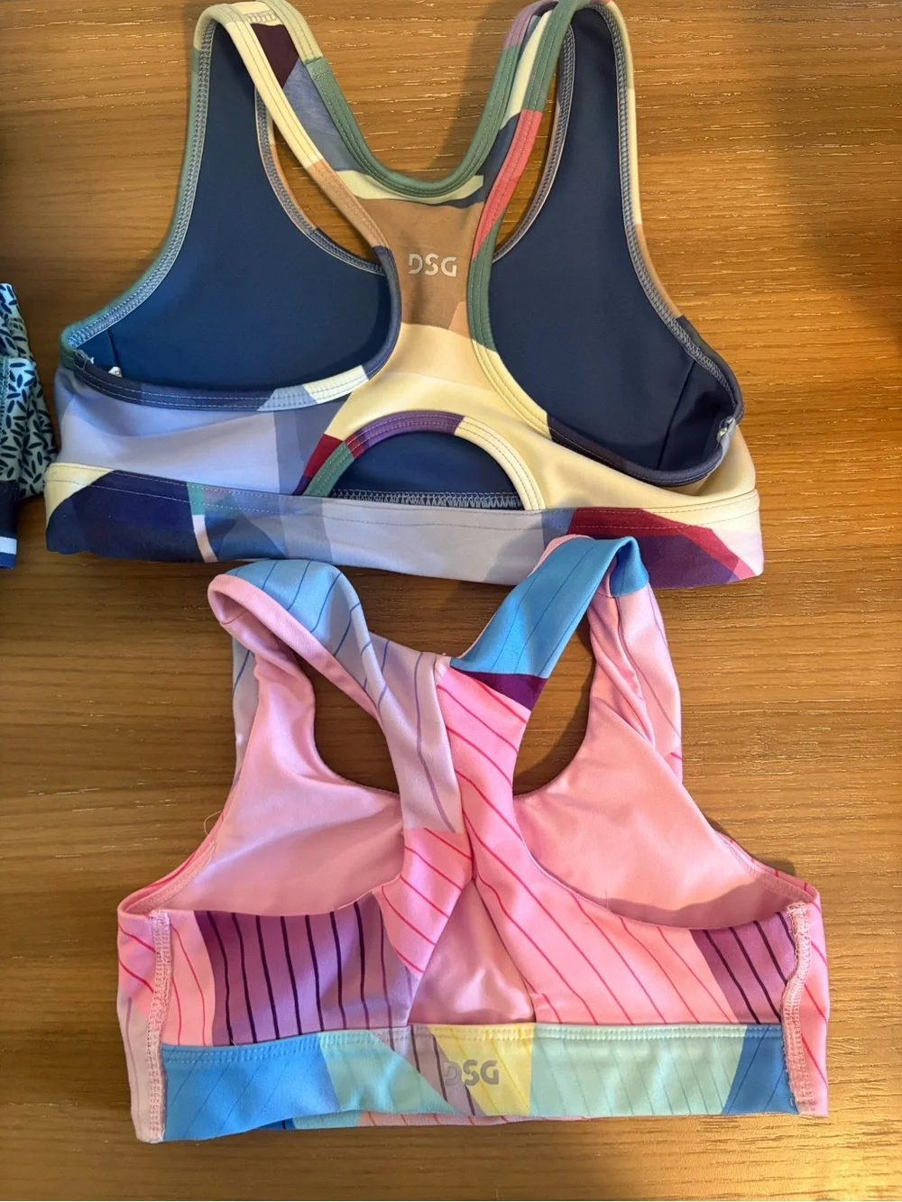 Girls Active Crop Top & Shorts Set - Green and Purple